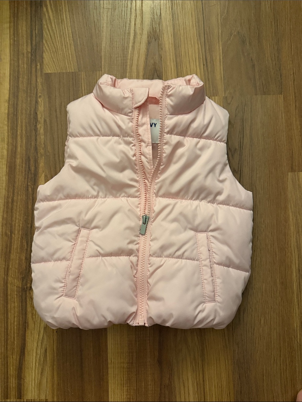Light Pink Quilted Puffer Vest for Kids